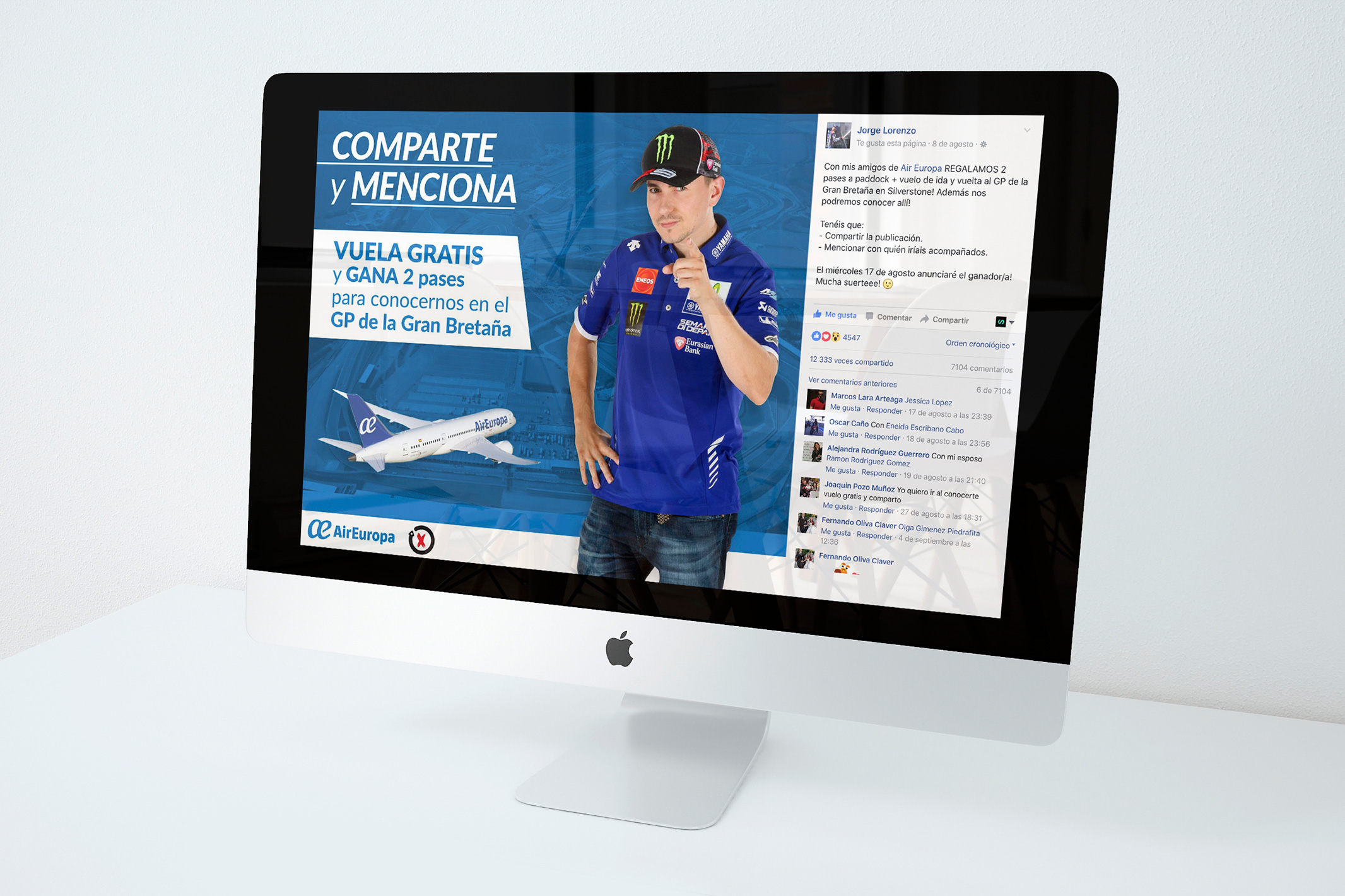 Campañas Jorge Lorenzo - Air Europa